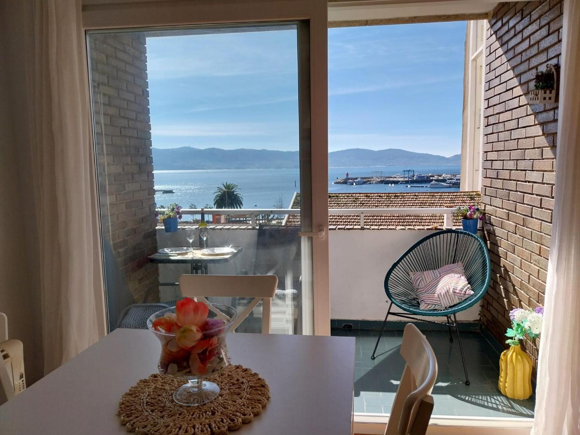 Apartamento Vista Faro, Playa Panadeira Sanxenxo Exterior foto